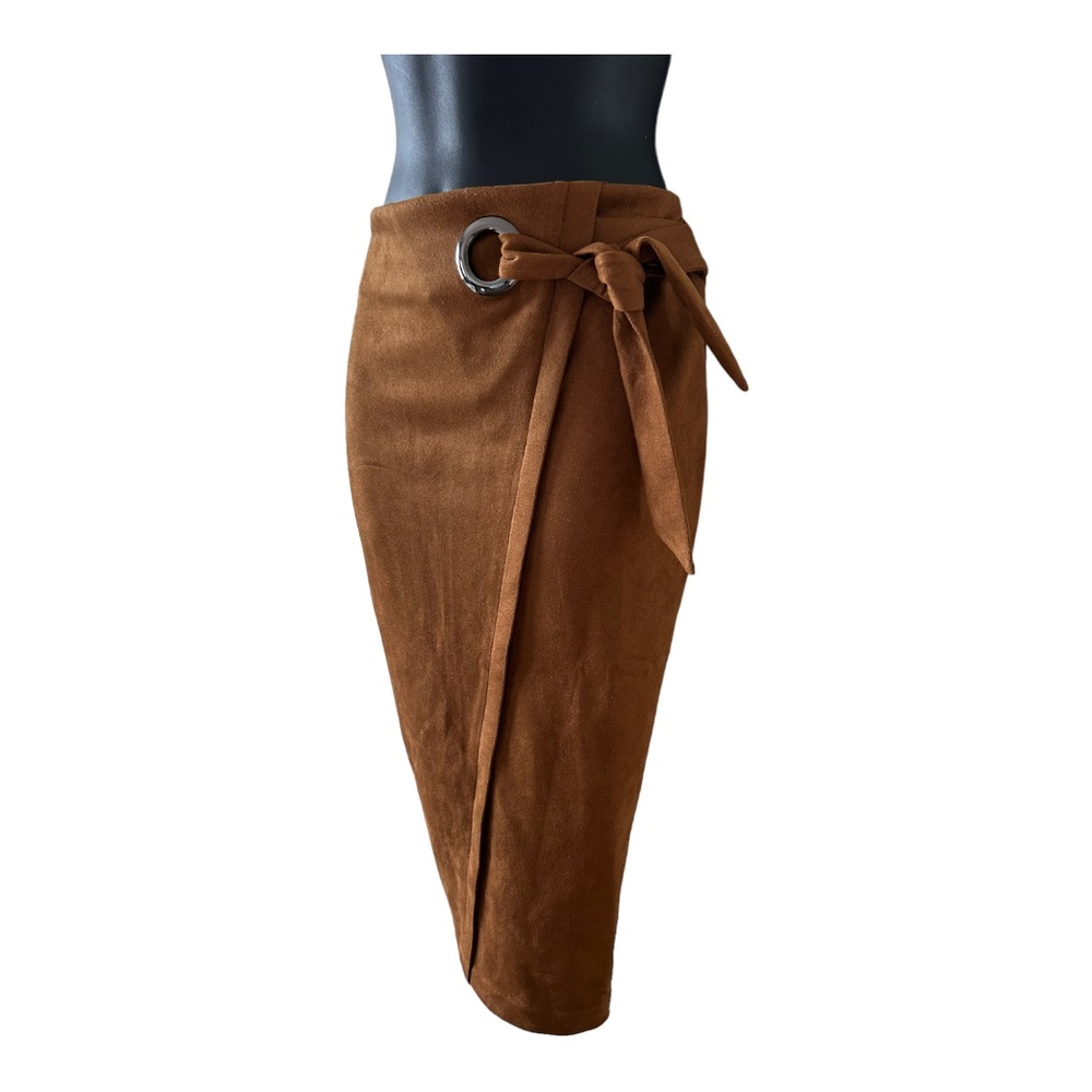 Suede skirt